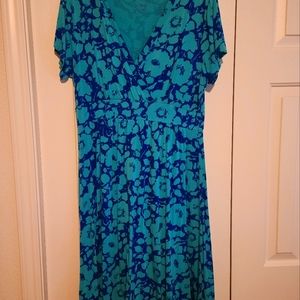 LLBean Midi Dress size Large Petite